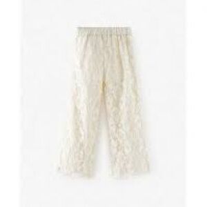 Zara girls GUIPURE LACE PANTS